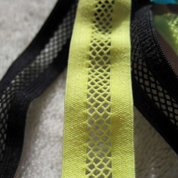 4 Goody Ouchless Yoga Fishnet Elastic Mesh Head Bands Net Hot Pink Blue Yellow - Picture 8 of 11